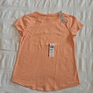 Wonder Nation girls size Medium 7/8 orange short sleeve shirt NWT
